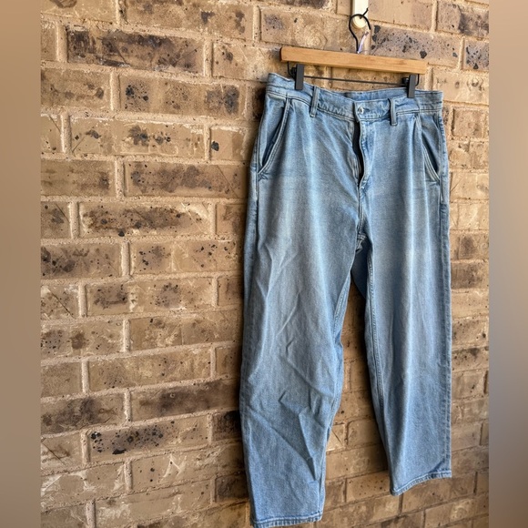 Uniqlo 64 Blue Women's Wide Straight Jeans 32 inch - Picture 4 of 11